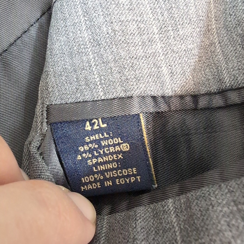 Brooks Brothers 40L 346 Stretch Sport Coat Gray‎ Wool Blend Two Button Vented - Picture 10 of 11